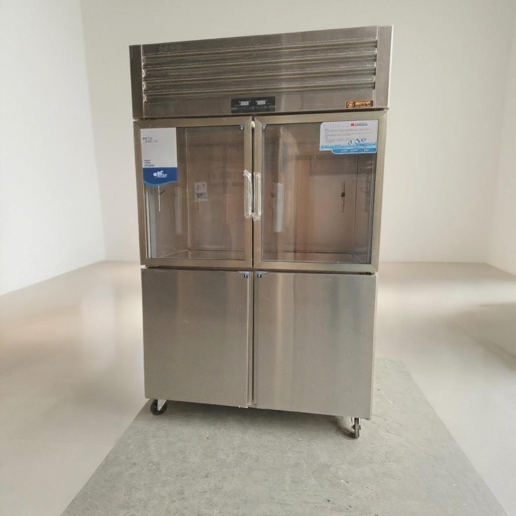 立式冰柜四六门玻璃门展示柜冷藏冷冻柜点菜柜商用立式不锈钢冰柜