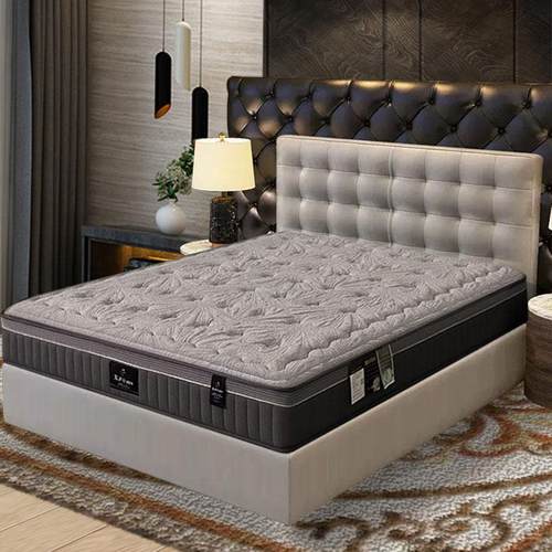 芦荟纤维五星级静音加硬独立7区弹簧1.8米适中两用1.5乳胶3D床垫