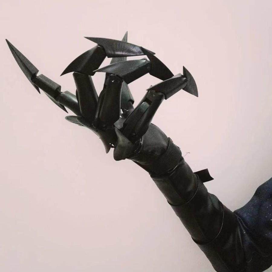 黑科技爪子机械机器人手套高级感机械爪子手套鬼手道具手爪子可动