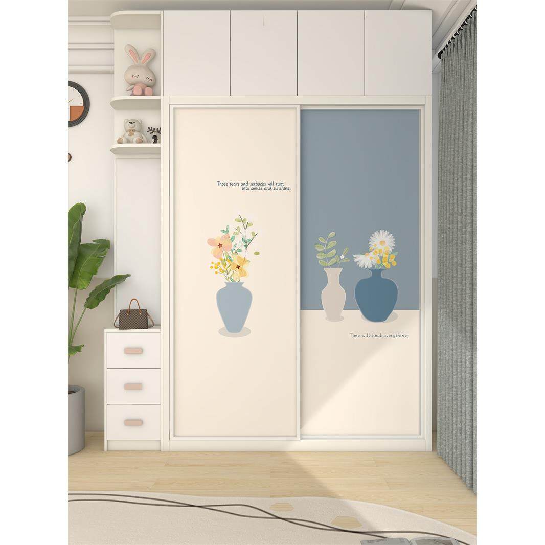 玻璃门推拉门衣柜门柜门贴纸装饰画加厚装修不干胶防水贴纸卧室客,家居饰品,软装墙贴,淘宝优惠券,粉丝福利购,淘宝优惠卷