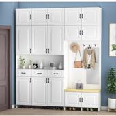 入户门鞋 凳衣柜 柜实木家用门口衣帽柜坐凳一体可坐门厅玄关柜换鞋