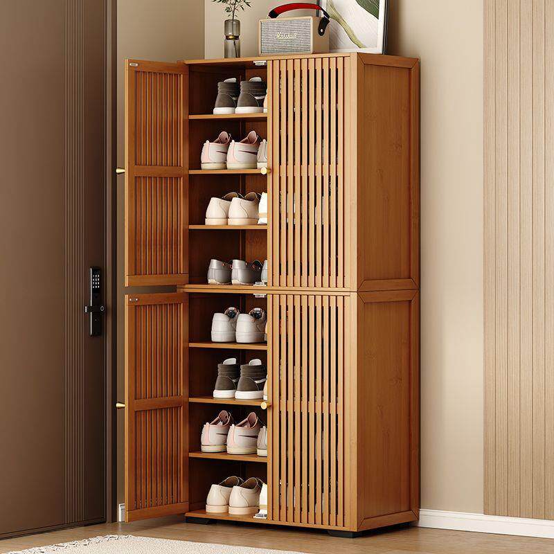 竹木鞋柜门口家用室内鞋架子多层入户收纳神器省空间宿舍出租屋用