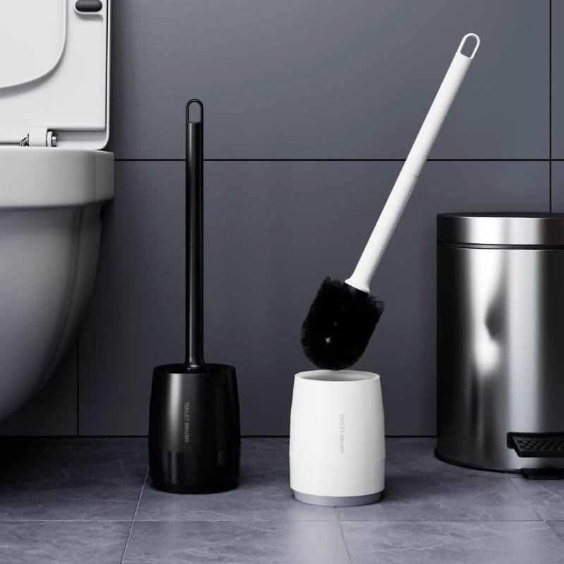 外贸塑料马桶刷子带底座套装家用无死角厕所刷尼龙毛卫生间清洁刷