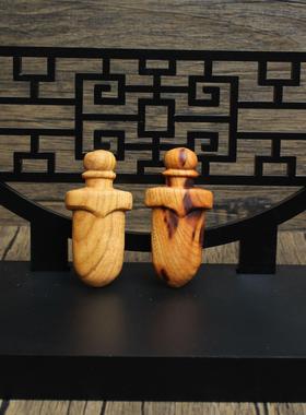 雷击桃木小剑尚方宝剑小胖剑小肥剑吊坠挂件手把节直播福禄款式