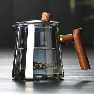 功夫沏茶耐高温茶具茶水分离单壶 玻璃茶壶泡茶器家用花茶套装