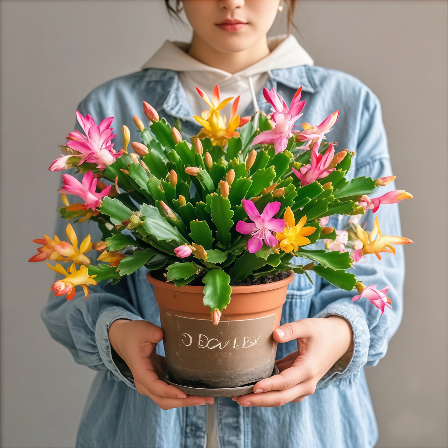 蟹爪兰盆栽带花苞小苗绿植花苗