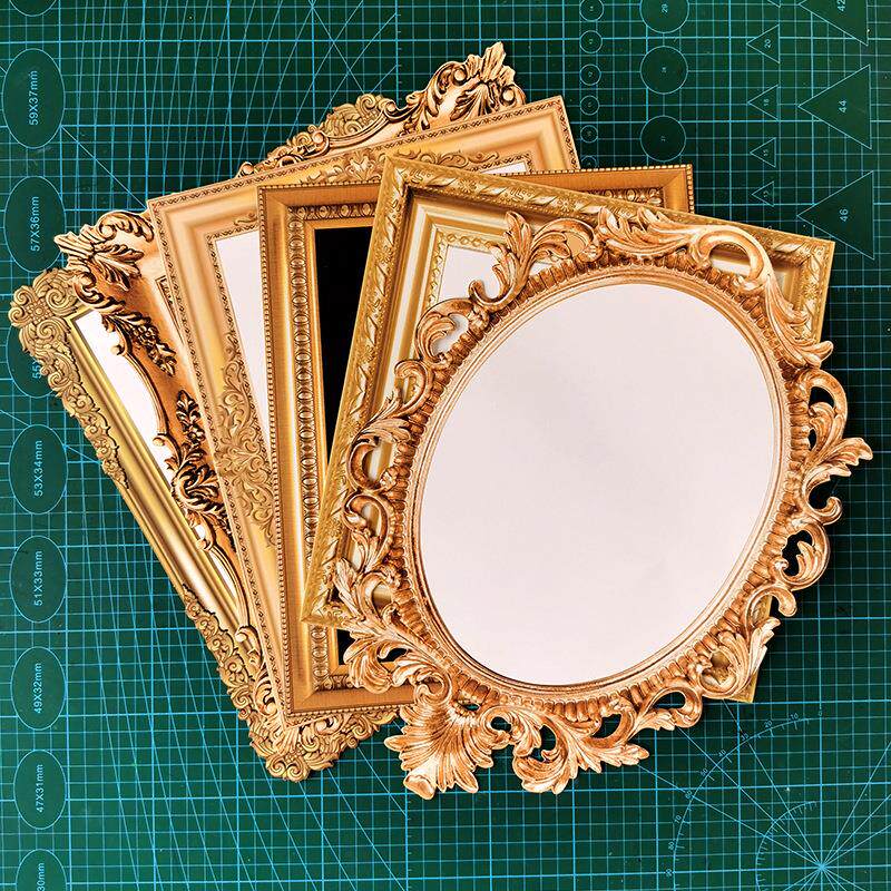 3D立体创意【加厚卡纸】复古相框纸椭圆正方形儿童美术手工卡纸厚