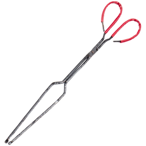 Длинные старые модные огненные щипцы соты на угольные и железные щипцы с плоской мусорной засорой крючок крюк угольный глянцевый огонь