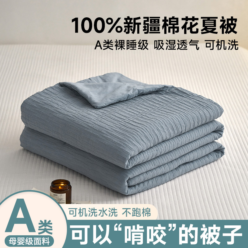 A类母婴级儿童全棉夏凉被宝宝可水洗空调被幼儿园被芯单人薄被子