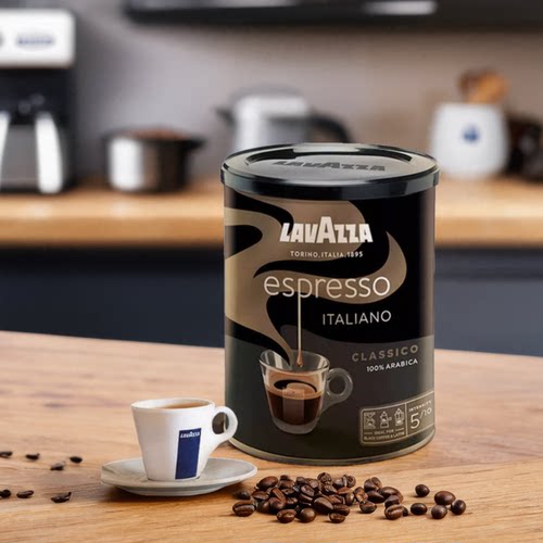 LAVAZZA 拉瓦萨 意式浓缩espresso醇香咖啡粉现磨咖啡中深烘250g