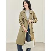 新款 诗写双排扣中长款 风衣外套2025年秋季 高级感休闲百搭通勤女