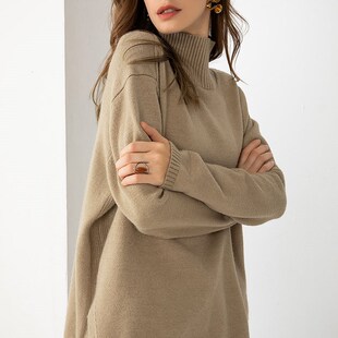 Autumn Winter basic oversize thick Sweater pullovers Women 2
