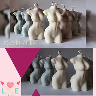 Silicone Fem Human Women Men Mold Candle Art Body 极速1PC