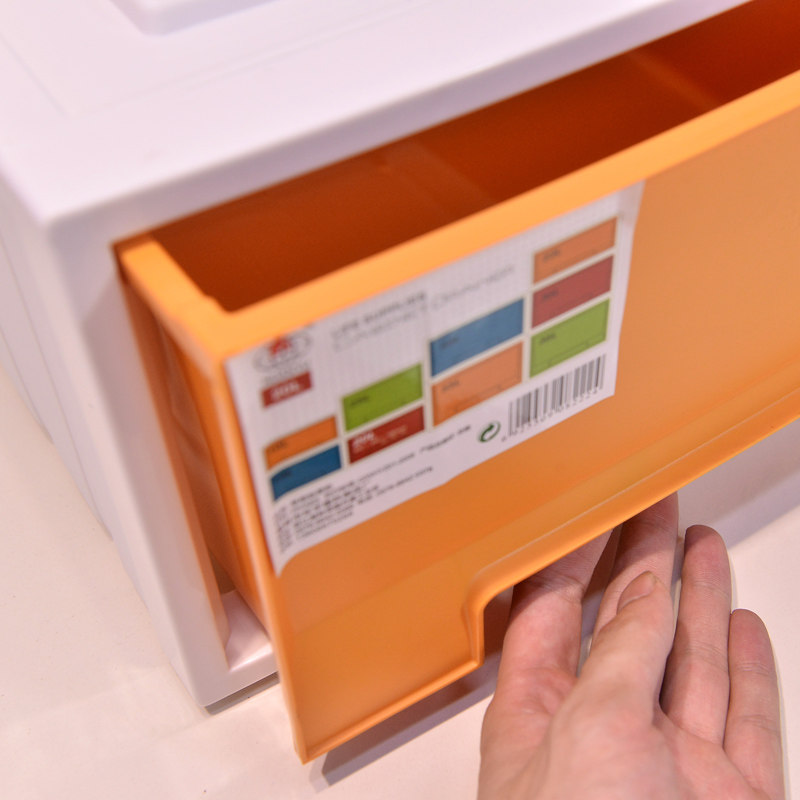 极速单层抽屉组合式收纳柜彩色塑料衣服储物盒学校教室收纳箱整理