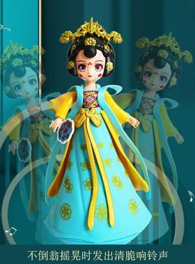 陜西文创西安旅游纪念品大唐不夜城不倒翁小摆件桌面礼物女生生日