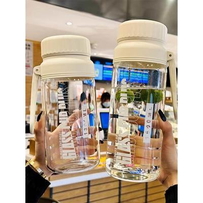 t吨德国吨玻璃杯高硼硅耐高温防摔大容量1000ML便携水壶夏天喝水