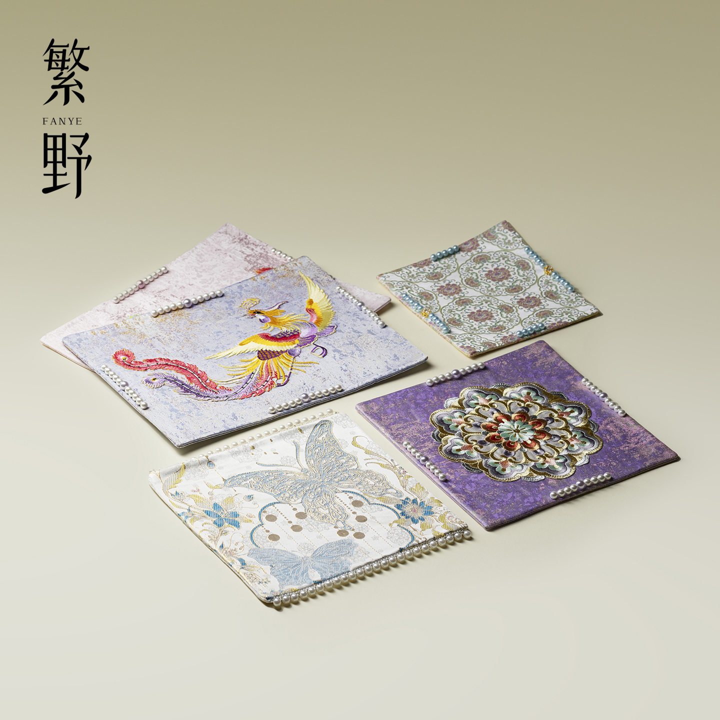 织锦百鸟朝凤茶席防水干泡席