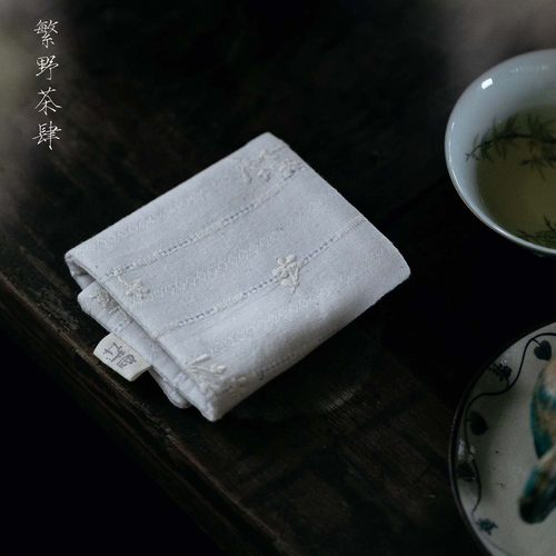 茶巾手工棉麻双面吸水