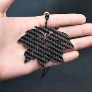 真碳纤维梧桐树叶树叶枝叶立体汽车挂件后视镜钥匙扣高级礼物定制