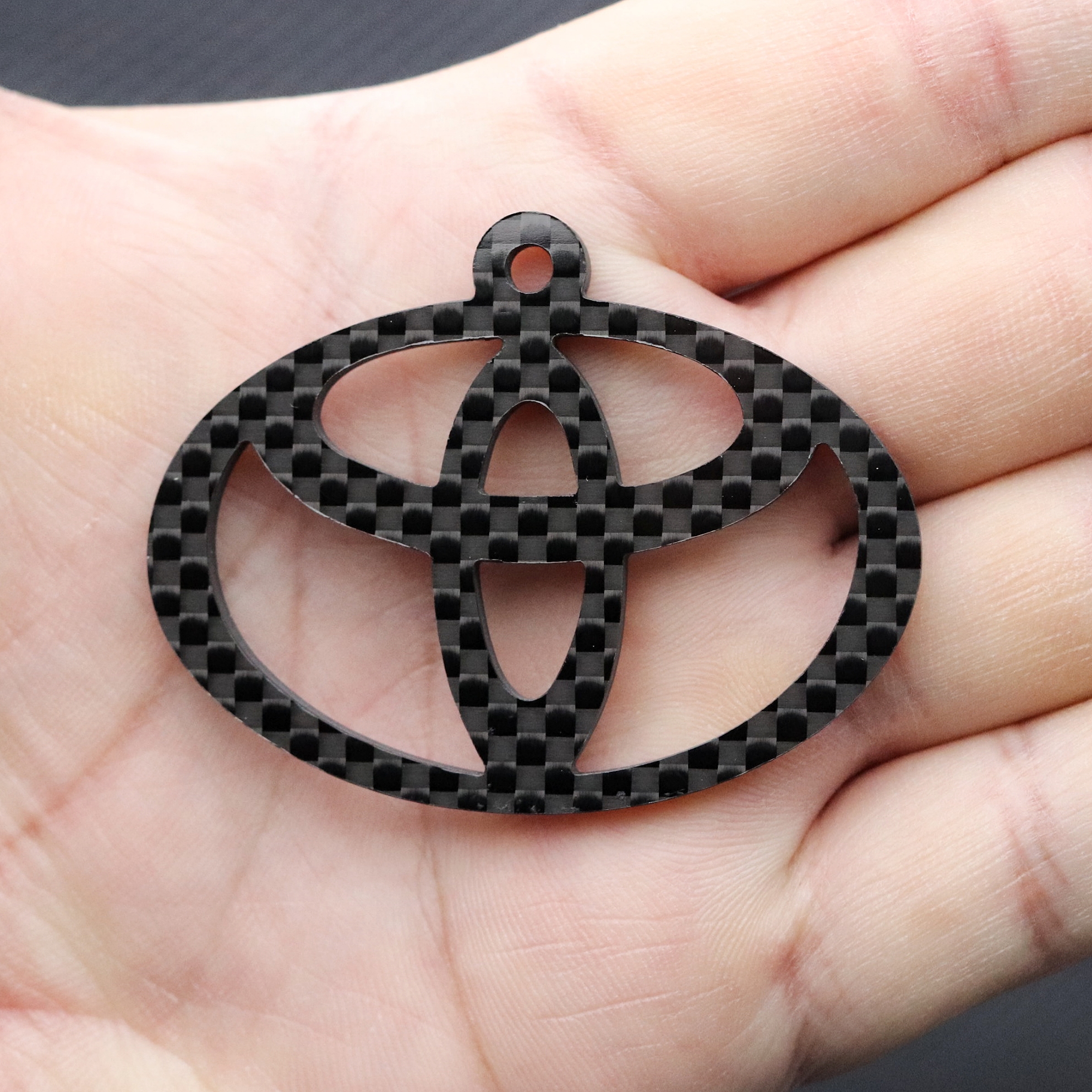 丰田卡罗拉凯美瑞碳纤维钥匙扣