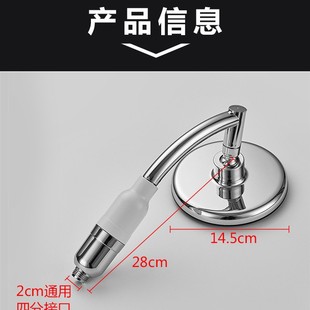 黑边顶喷喷头手持花洒浴室莲蓬头淋雨6寸顶喷热水器增压喷头