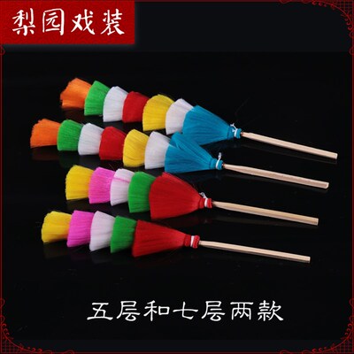 好货戏曲京剧武生武旦舞蹈俏花旦头饰 五七层翎毛座真丝羊毛林子