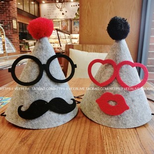 宠物生日帽派对布置装饰 猫咪狗狗蛋糕帽 毛孩子庆生