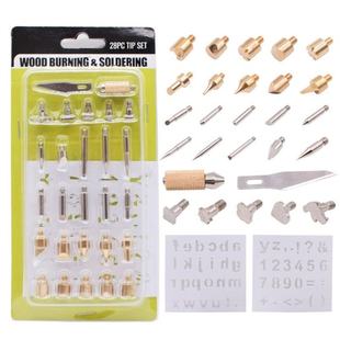 Carving 28Pcs Soldering Kit Wood 新品 Tip Iron Set Burning