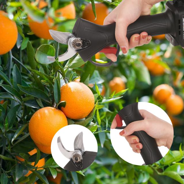 Cordless Pruner Electric Pruning Shear with 2000mAh Lithium-