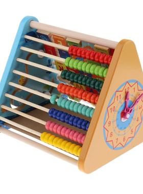 5 in 1 Multi-Function Alphabet Abacus Blocks Learning Clock