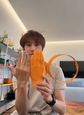 徐可同款手掌防晒帽创意搞怪整蛊巴掌遮阳帽子3d打印防紫外线发箍