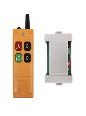 防摔防水工业4键Ac12V24V220V380学习4路无线遥控开关控制点动
