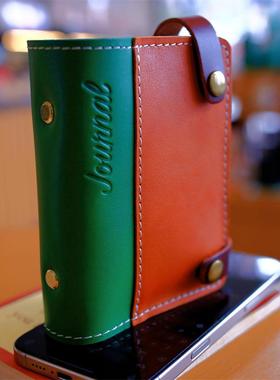 2025真皮活页m5A7常规迷你便携口袋本a6per随身笔记事本礼物定制