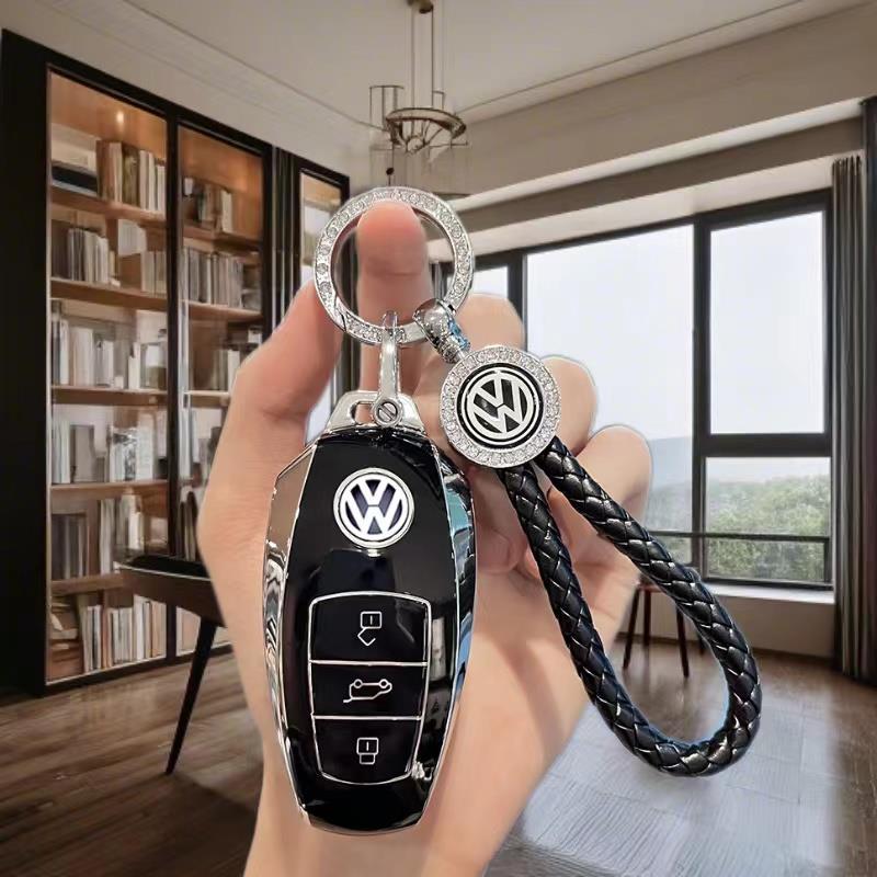 适用大众老款11－18途锐钥匙套15 14进口途锐汽车壳扣 19 18 17款