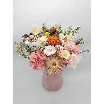 进口干花永生花南非天然真花ins风轻奢干花花束桌面摆设装饰摆件