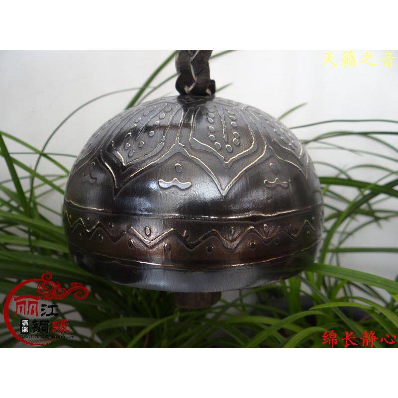 纯手工雕花纯铜铜铃铛挂件车挂挂饰东巴驼铃特大号隔山铃大中小号