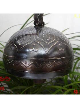 纯手工雕花纯铜铜铃铛挂件车挂挂饰东巴驼铃特大号隔山铃大中小号