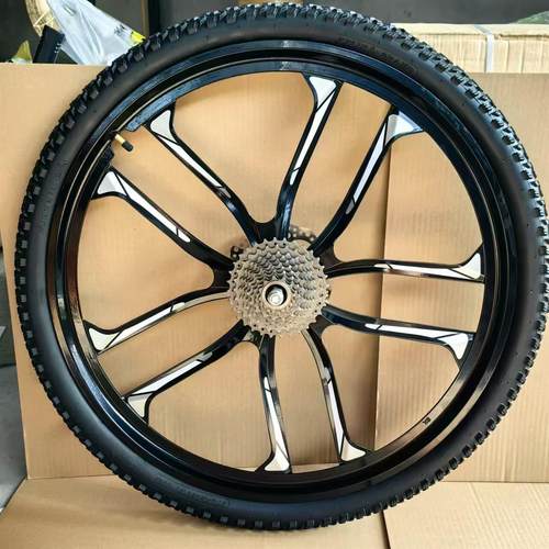 山地自行车轮组自行车镁合金一体化轮毂轴承盘式制动器传动轮毂十