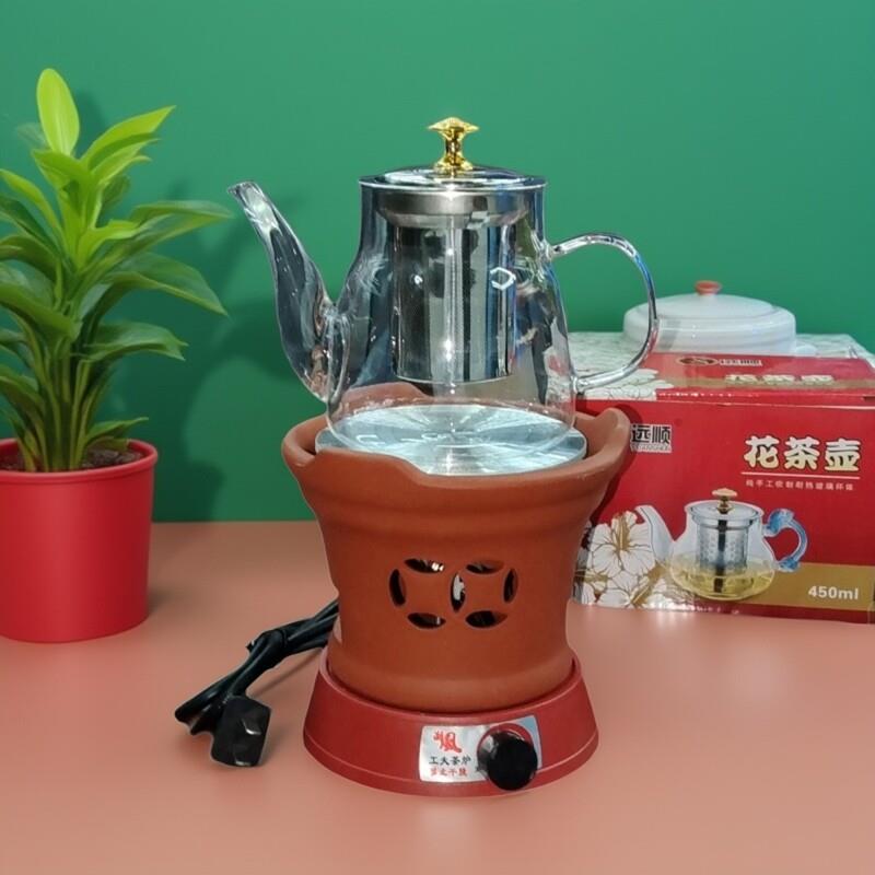 瓷都陶然炉泡茶器烧水壶彷古陶瓷紫砂茶壶电子工夫泡茶炉烧水煮茶
