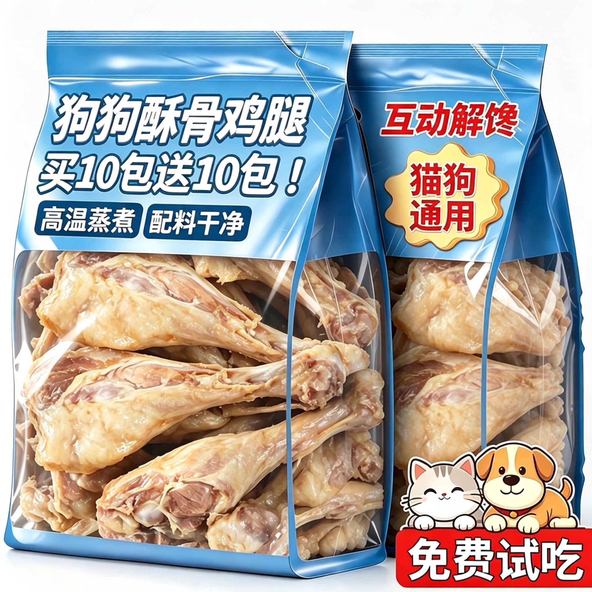 狗狗零食宠物酥骨鸡腿狗训练奖励