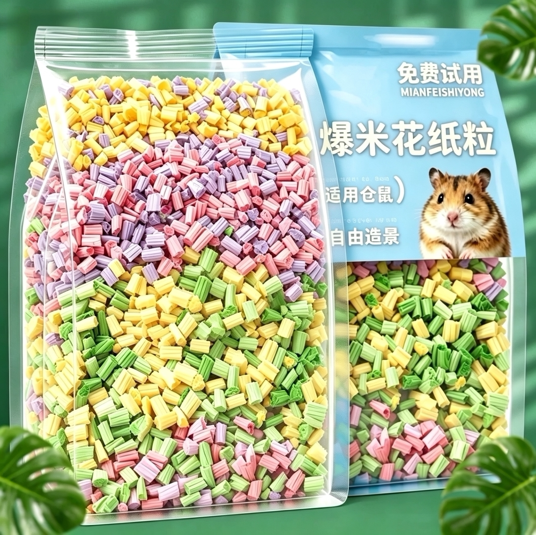 仓鼠造景吸水纸粒垫料图片