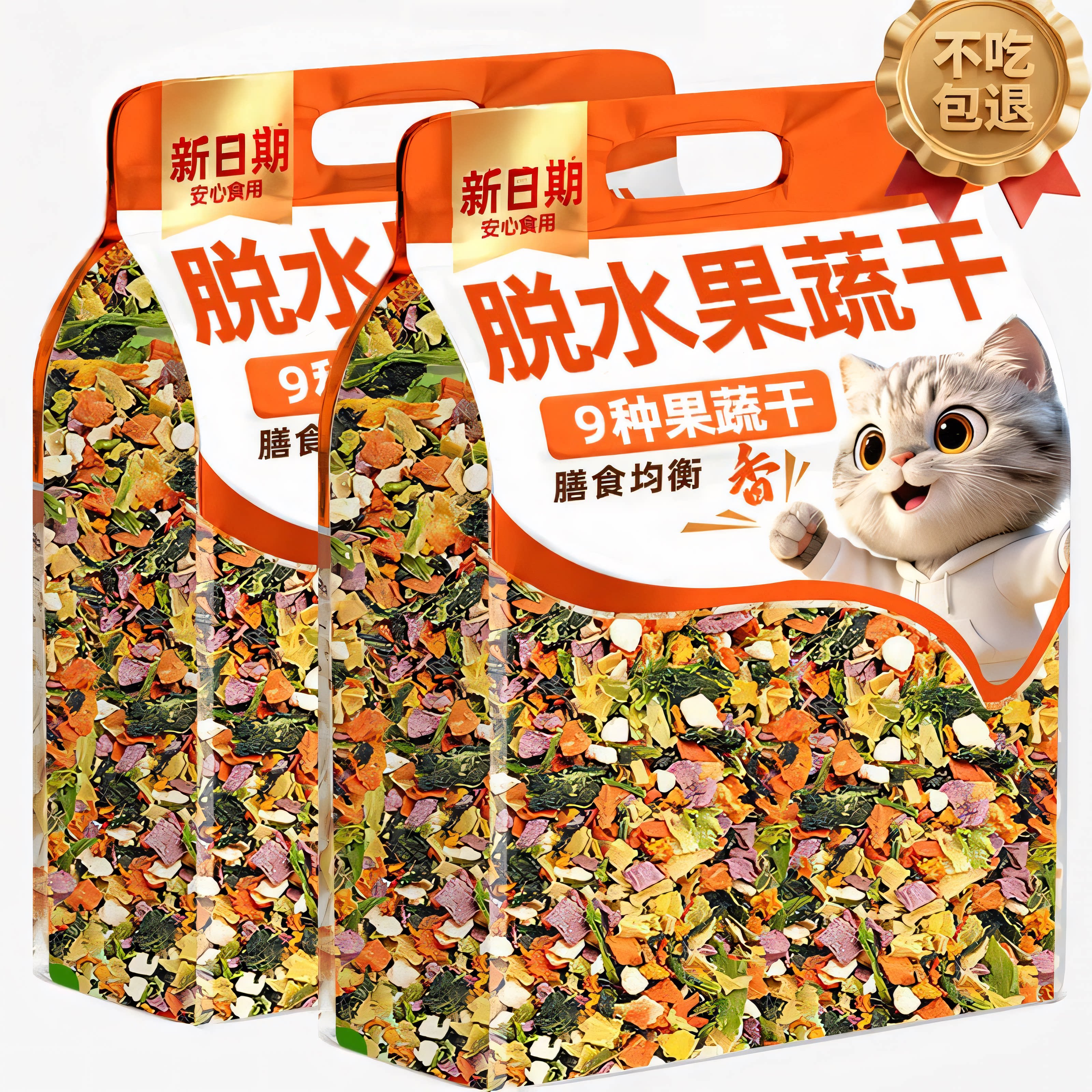 脱水果蔬干狗狗零食混合蔬菜水果干非冻干小幼犬营养辅食拌粮伴侣