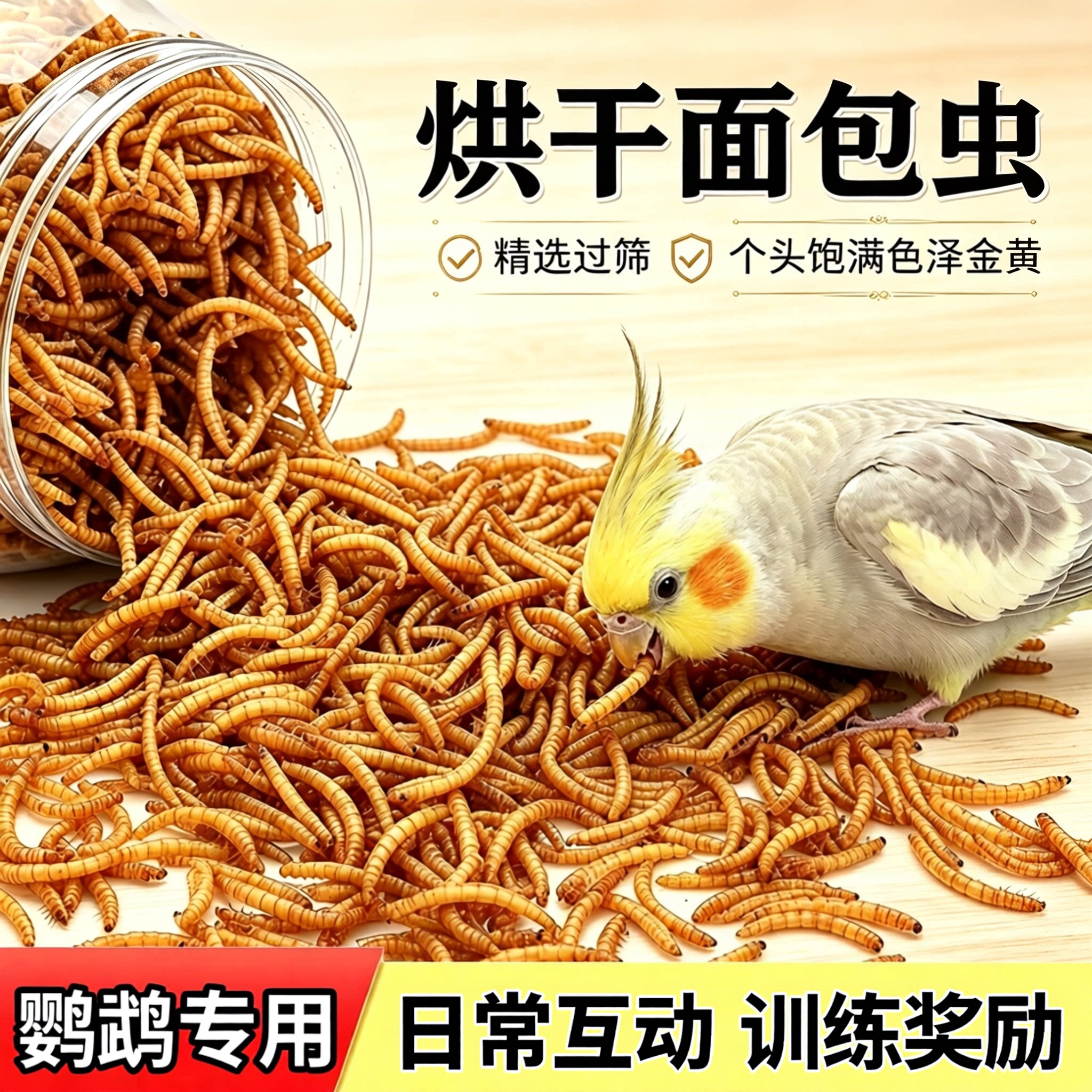 鹦鹉躺手训练专用营养零食