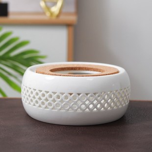 蜡烛温茶炉陶瓷底座家用保温炉加热煮茶温茶器餐S厅酒店花茶暖茶