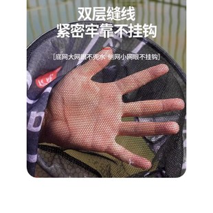 鱼护一体钛合金抄网网 抄网头大物可折叠防挂钩超轻钓A鱼捞鱼套装