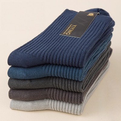 新疆棉男士长筒纯棉袜子