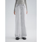 土耳其丹宁面料特殊结构层复古霜灰牛仔裤 华吉言 水泥裤