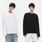 T恤 舒适百搭宽松大廓形休闲长袖 华吉言 双子