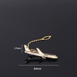 Tie Men Clip Pilot Necktie Airplane Business Shape