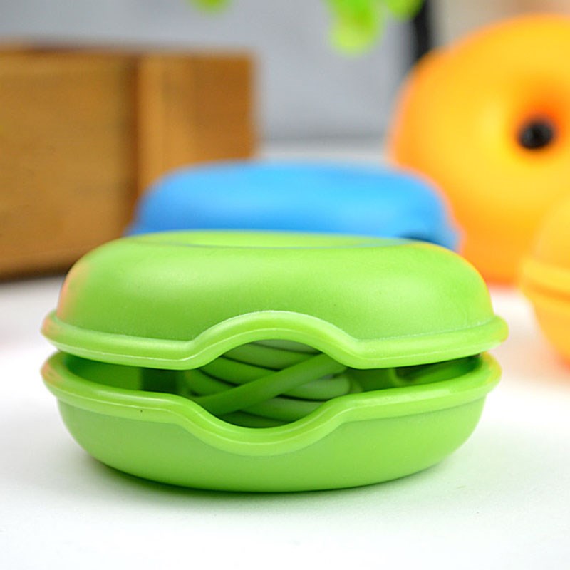 Earphone Cable Organizer Case Turtle Shape Wrap Wire Winder